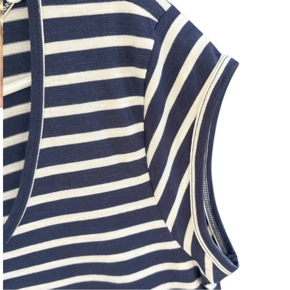 Like New Toad&Co Samba Muse Ruched
Side Striped Midi Dress Size Medium - Picture 4 of 9